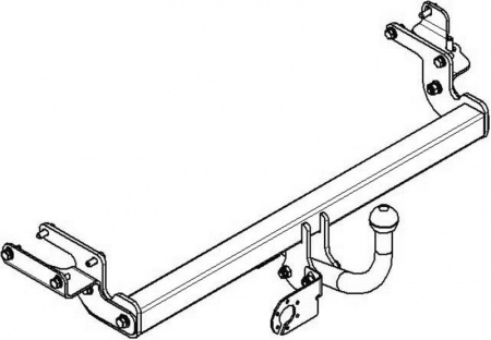 Фаркоп MI 22 для MITSUBISHI Lancer IX 2003-2007, Автос, нагрузка 1000/75 кг. С подрезкой бампера от магазина ФаркопРос